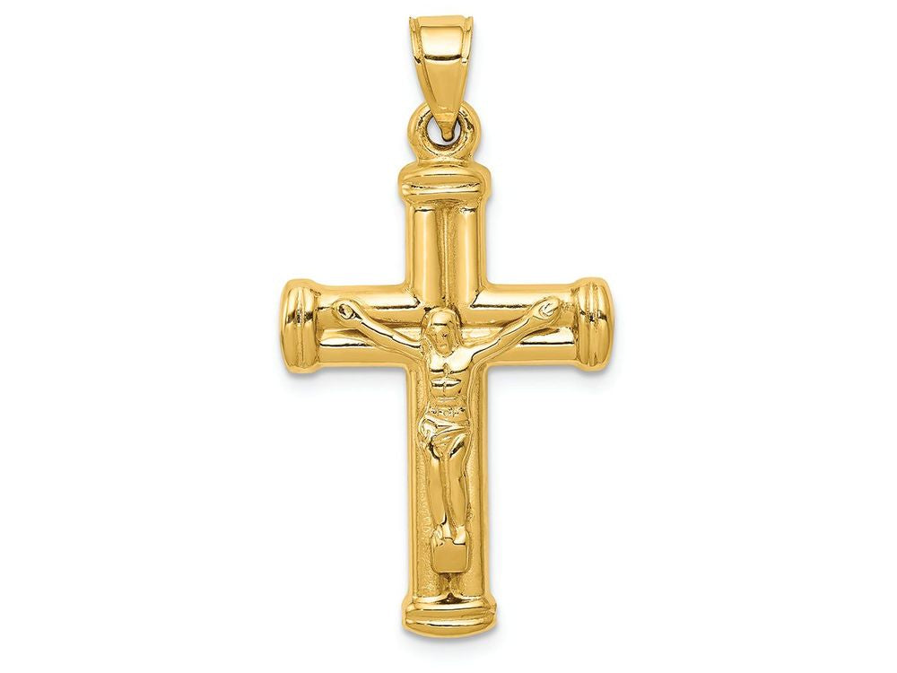 FJC Finejewelers 14k Yellow Gold Reversible Crucifixcross Charm