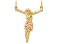 FJC Finejewelers 14k Two-tone Gold Rose Corpus Charm