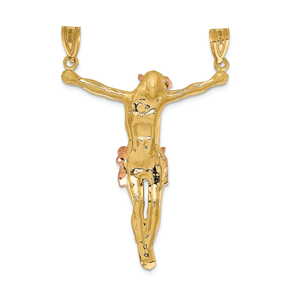 FJC Finejewelers 14k Two-tone Gold Rose Corpus Charm