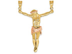 FJC Finejewelers 14k Two-tone Gold Rose Corpus Charm