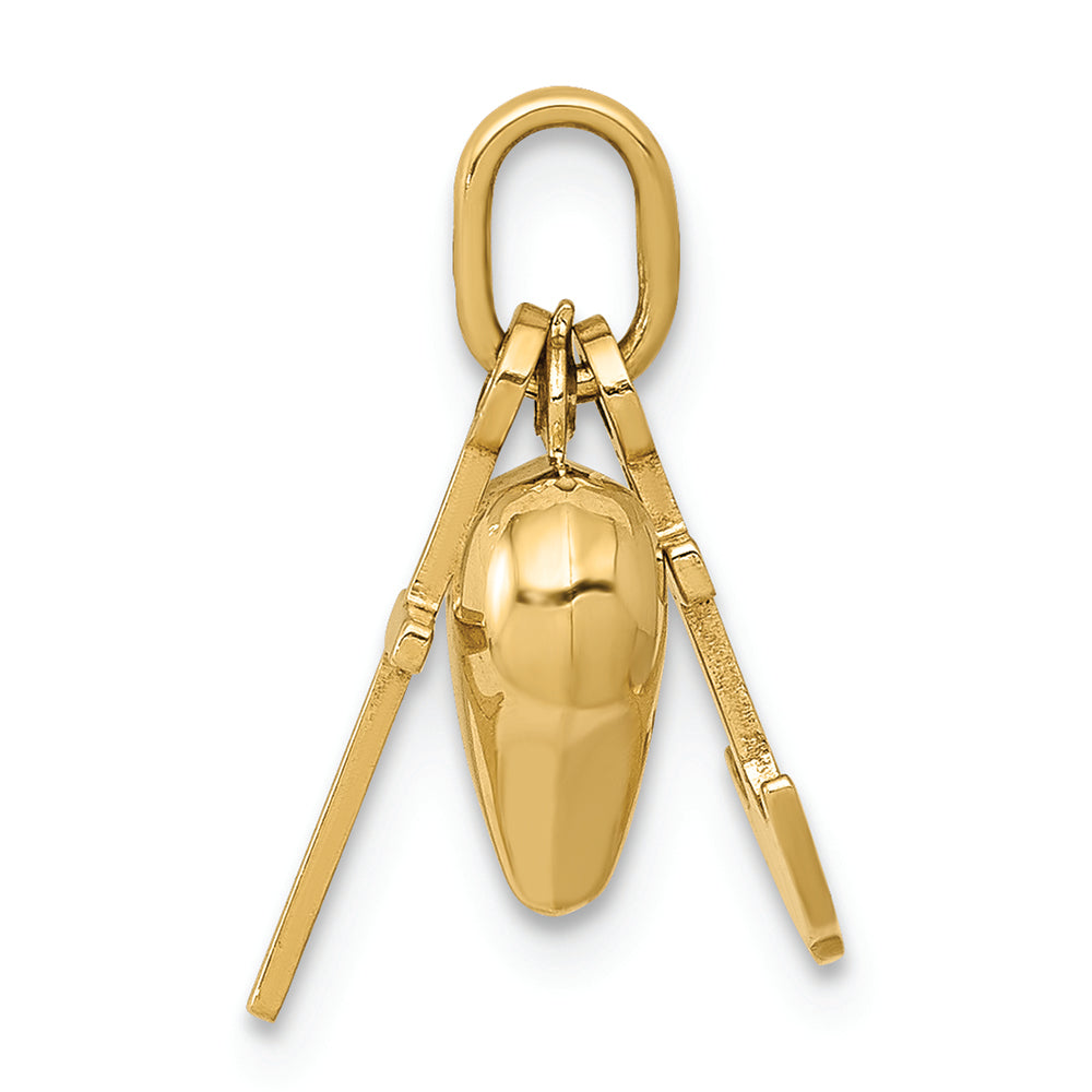 FJC Finejewelers 14k Yellow Gold Faith  Hope And Charity Charm