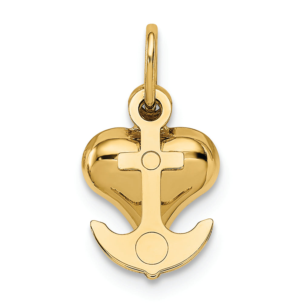 FJC Finejewelers 14k Yellow Gold Faith  Hope And Charity Charm