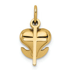 FJC Finejewelers 14k Yellow Gold Faith  Hope And Charity Charm