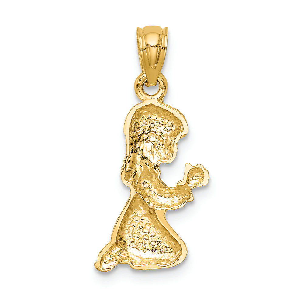 FJC Finejewelers 14k Yellow Gold Praying Girl Charm
