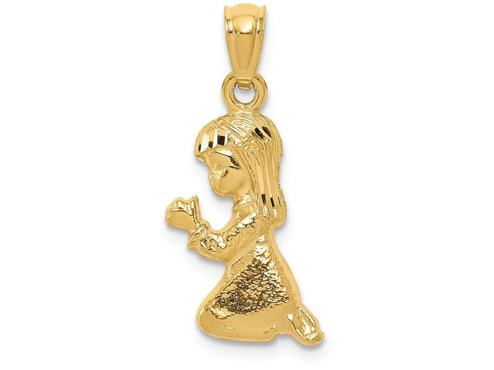 FJC Finejewelers 14k Yellow Gold Praying Girl Charm