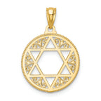 FJC Finejewelers 14k Yellow Gold Filigree Star Of David Charm