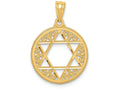 FJC Finejewelers 14k Yellow Gold Filigree Star Of David Charm