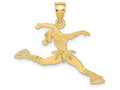 FJC Finejewelers 14k Yellow Gold Ice Skater Jumping Charm