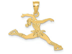 FJC Finejewelers 14k Yellow Gold Ice Skater Jumping Charm
