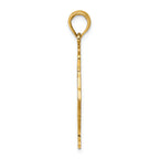FJC Finejewelers 14k Yellow Gold Ice Skater Turning Charm