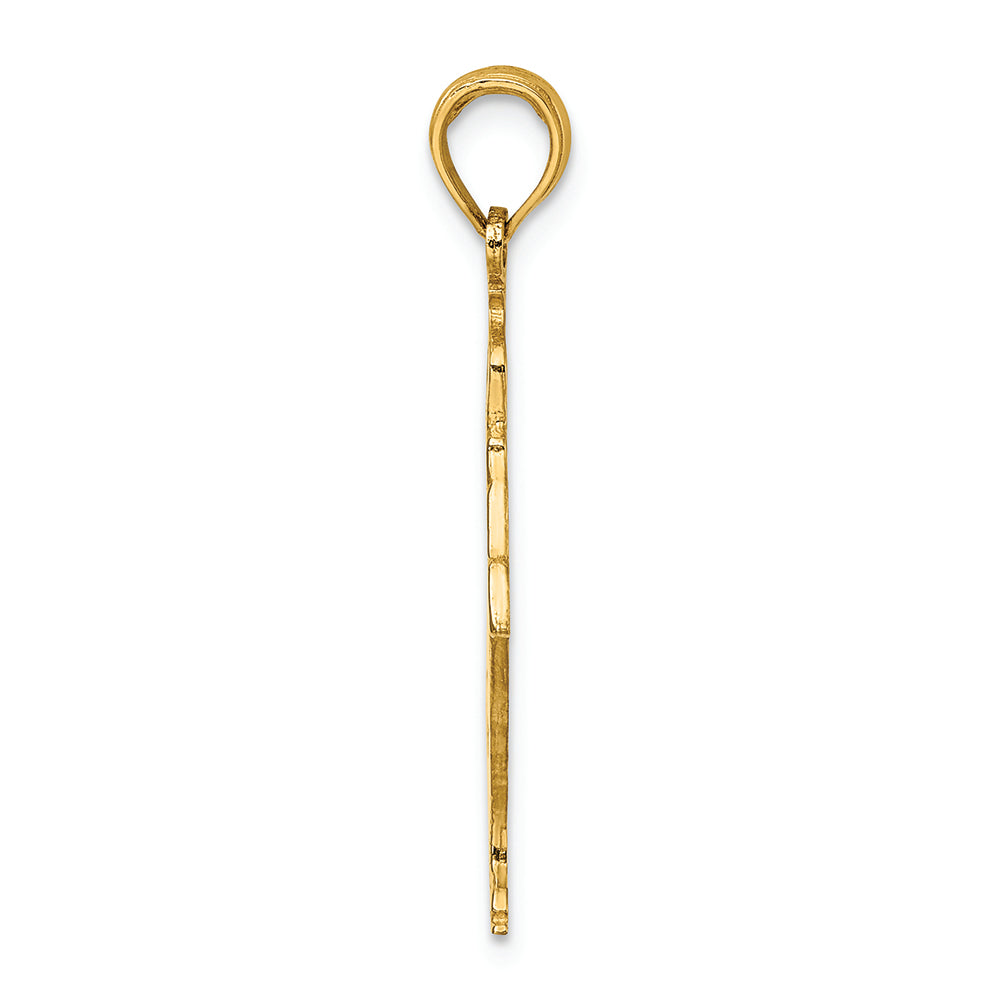 FJC Finejewelers 14k Yellow Gold Ice Skater Turning Charm