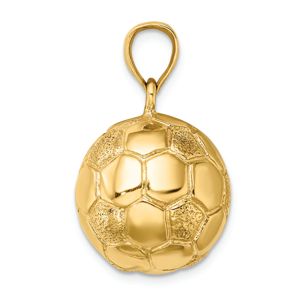 FJC Finejewelers 14k Yellow Gold 3d Soccerball Charm