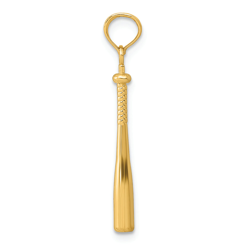 FJC Finejewelers 14k Yellow Gold 3d Baseball Bat Charm