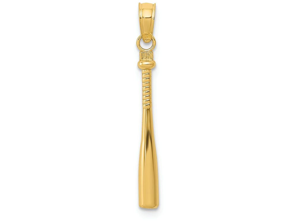 FJC Finejewelers 14k Yellow Gold 3d Baseball Bat Charm