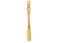 FJC Finejewelers 14k Yellow Gold 3d Baseball Bat Charm