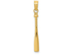 FJC Finejewelers 14k Yellow Gold 3d Baseball Bat Charm