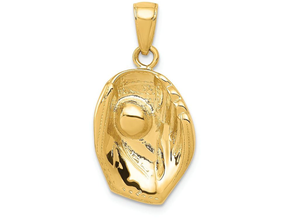 FJC Finejewelers 14k Yellow Gold Baseball Glove And Ball Charm