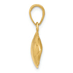 FJC Finejewelers 14k Yellow Gold Football Profile Charm