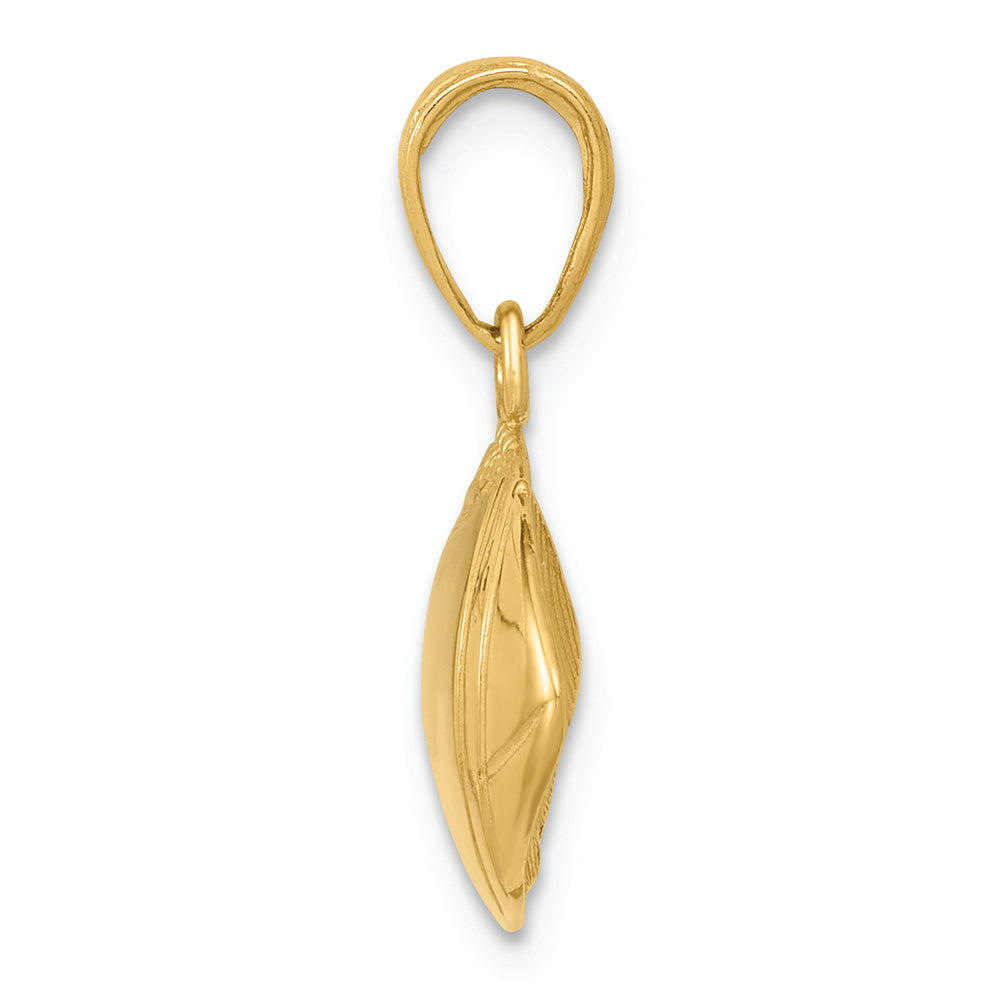 FJC Finejewelers 14k Yellow Gold Football Profile Charm