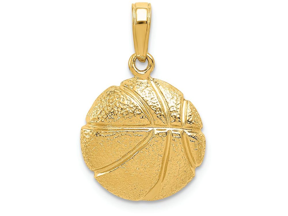 FJC Finejewelers 14k Yellow Gold Basketball Charm