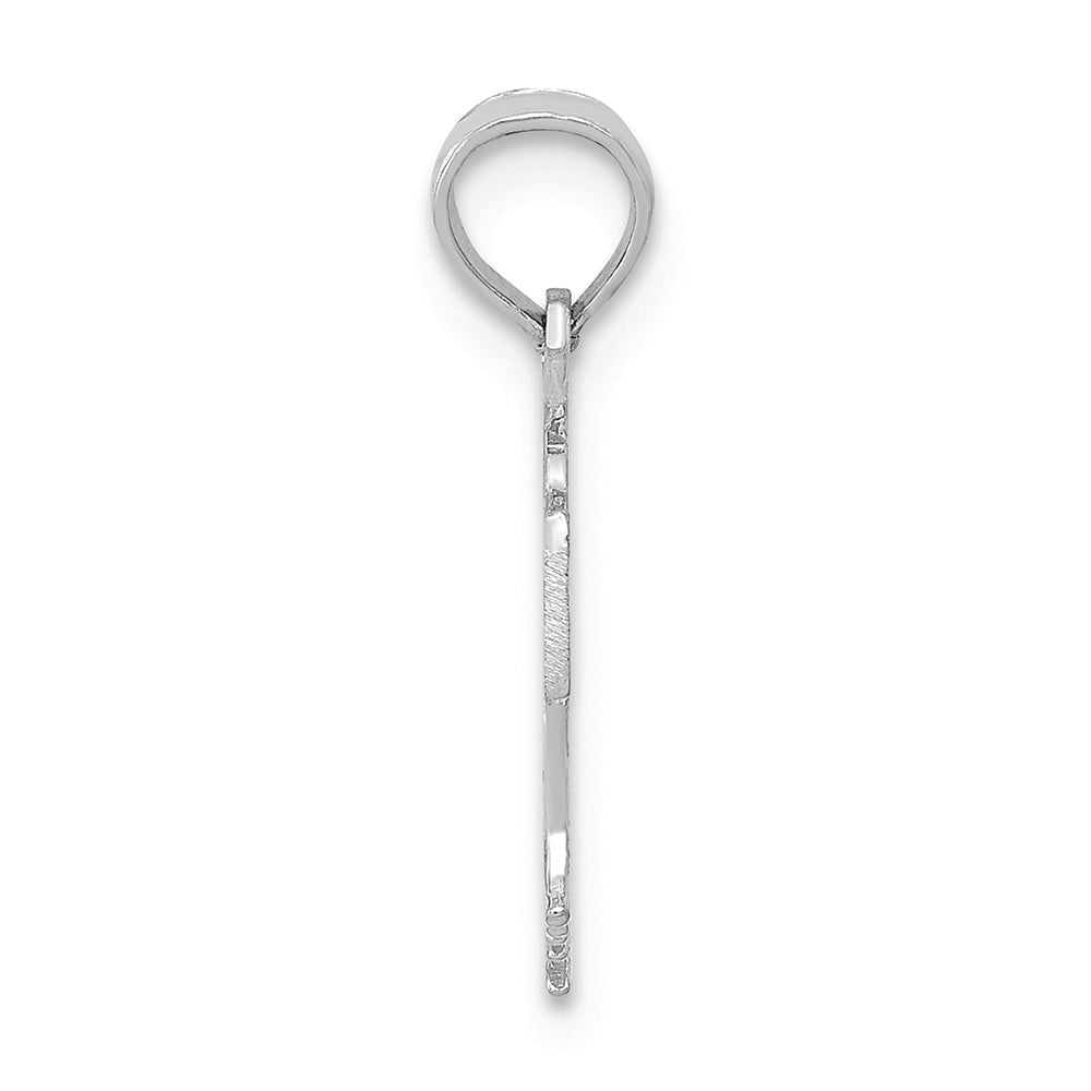 FJC Finejewelers 14k White Gold Basketball In Net Charm