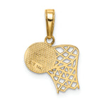 FJC Finejewelers 14k Yellow Gold Basketball Hoop And Ball Charm