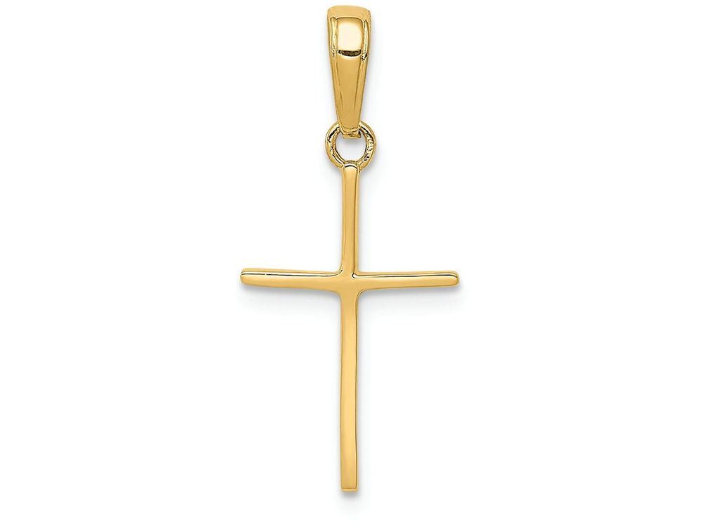 FJC Finejewelers 14k Yellow Gold Polished Cross Charm