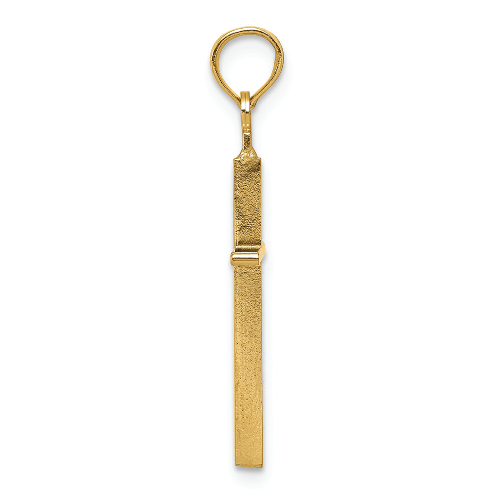 FJC Finejewelers 14k Yellow Gold Polished Cross Charm