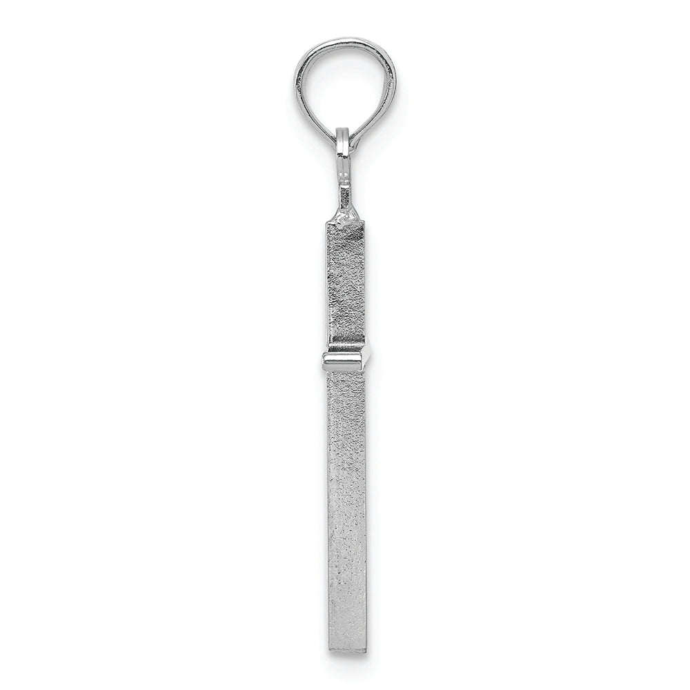FJC Finejewelers 14k White Gold Polished Cross Charm