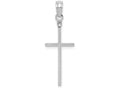 FJC Finejewelers 14k White Gold Polished Cross Charm