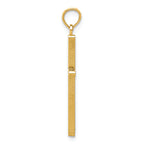 FJC Finejewelers 14k Yellow Gold Polished Cross Charm