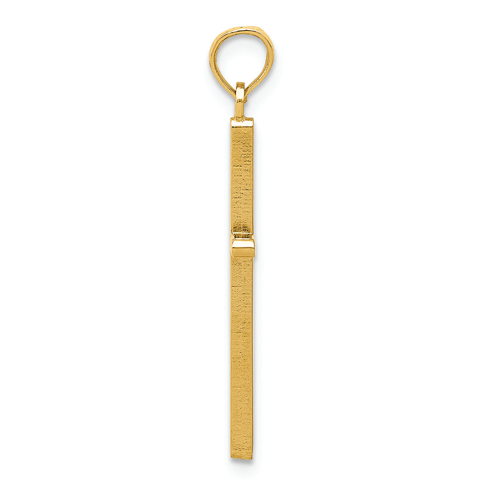 FJC Finejewelers 14k Yellow Gold Polished Cross Charm