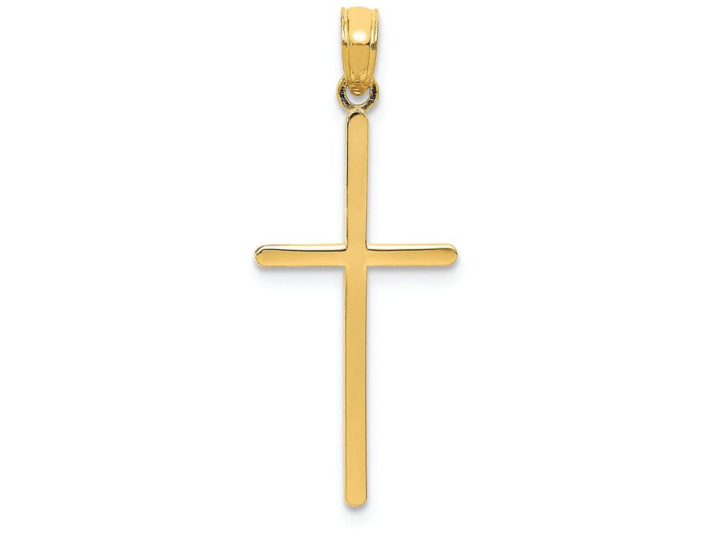 FJC Finejewelers 14k Yellow Gold Polished Cross Charm