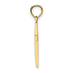 FJC Finejewelers 14k Yellow Gold Beveled Cross Charm