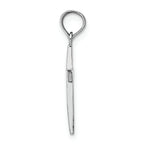 FJC Finejewelers 14k White Gold Beveled Cross with Square Tips Charm