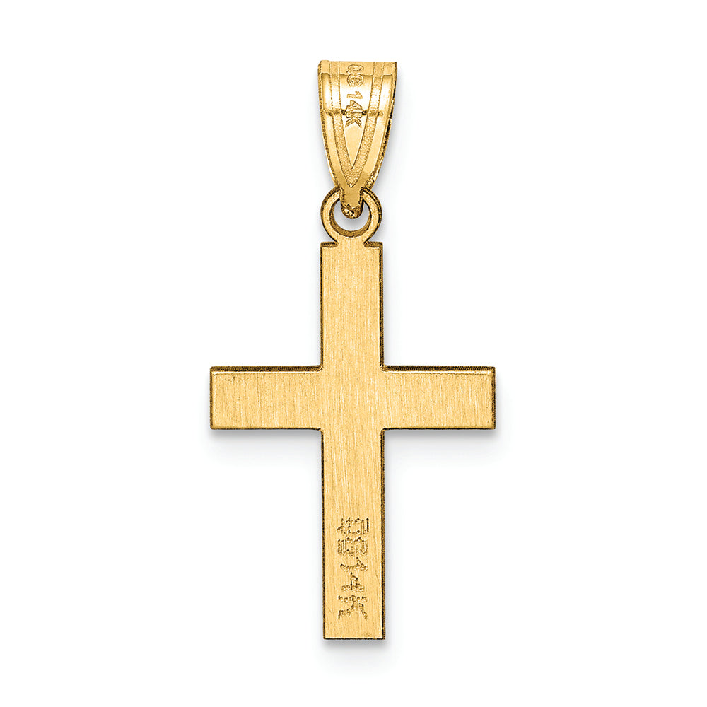FJC Finejewelers 14k Yellow Gold Polished Cross Charm