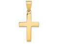 FJC Finejewelers 14k Yellow Gold Polished Cross Charm
