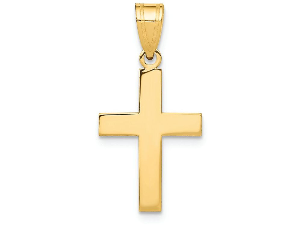 FJC Finejewelers 14k Yellow Gold Polished Cross Charm