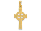 FJC Finejewelers 14k Yellow Gold Reversible God Is Love Celtic Cross Charm