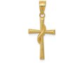 FJC Finejewelers 14k Yellow Gold Polished Cross Charm