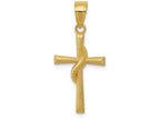FJC Finejewelers 14k Yellow Gold Polished Cross Charm