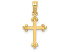 FJC Finejewelers 14k Yellow Gold Budded Cross Charm