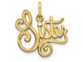 FJC Finejewelers 14k Yellow Gold Sister Charm