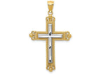 FJC Finejewelers 14k Two-tone Gold Cross Charm