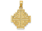 FJC Finejewelers 14k Yellow Gold Jerusalem Cross Charm