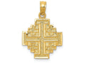 FJC Finejewelers 14k Yellow Gold Jerusalem Cross Charm