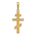 FJC Finejewelers 14k Yellow Gold Eastern Orthodox Cross Charm