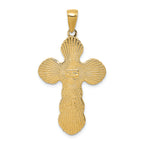 FJC Finejewelers 14k Yellow Gold Satin Crucifix Charm