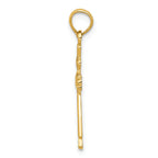 FJC Finejewelers 14k Yellow Gold Claddagh Cross Charm