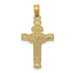 FJC Finejewelers 14k Yellow Gold Claddagh Cross Charm